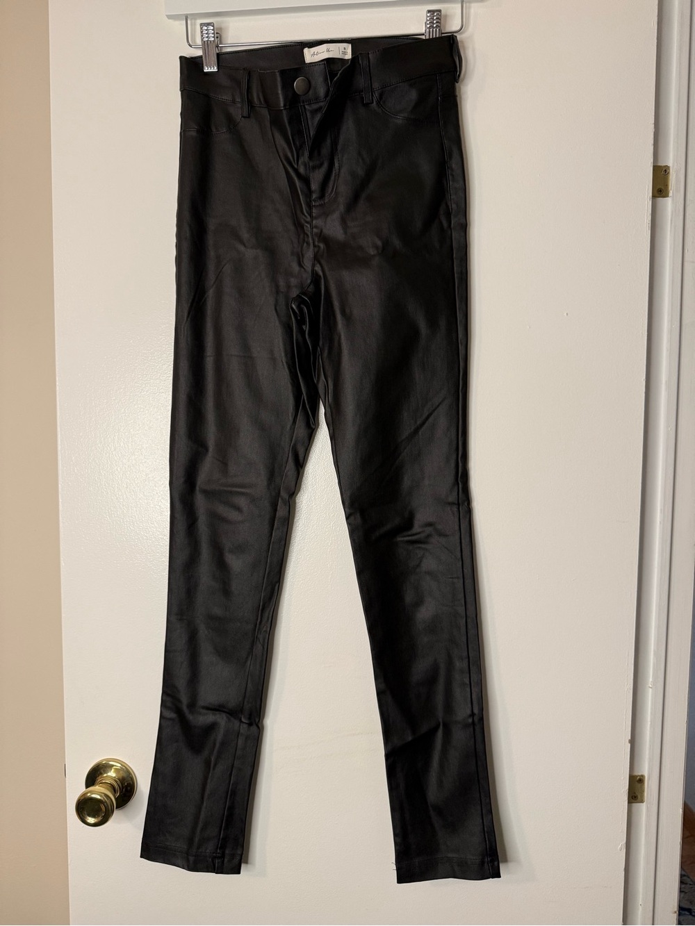 Active USA Black Coated Skinny Jeans
